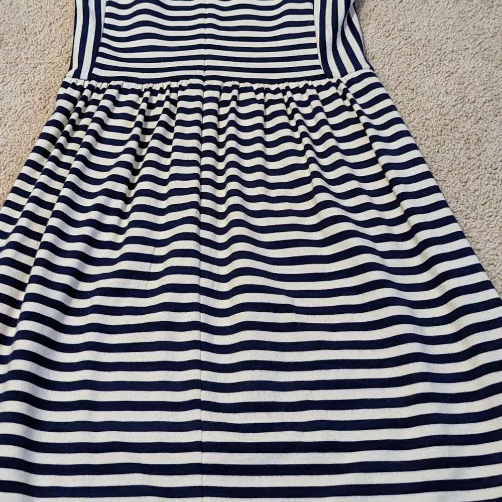 Madewell women's xs striped afternoon crew dress with pockets!! - Picture 8 of 11